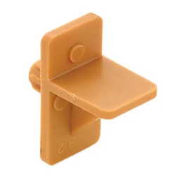 Knape & Vogt Tan Plastic Regular Duty Shelf Support N/A Ga. 7/16 in. L (Pack of 10)