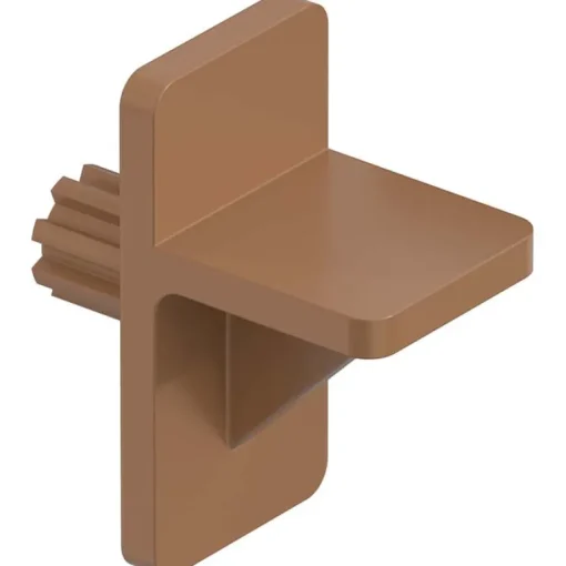 Knape & Vogt Tan Plastic Regular Duty Shelf Support N/A Ga. 7/16 in. L