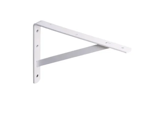 Knape & Vogt White Steel Bracket 12 In. L 600 Lb.