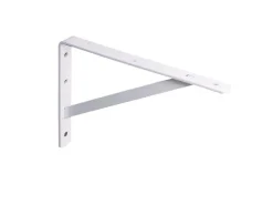 Knape & Vogt White Steel Bracket 16 In. L 600 Lb.