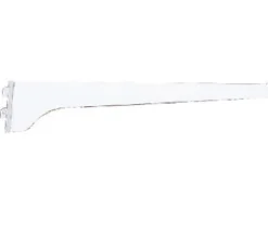 Knape & Vogt White Steel Regular Duty Bracket 8 in. L 160 lb.