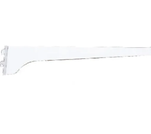 Knape & Vogt White Steel Regular Duty Bracket 10 in. L 160 lb.