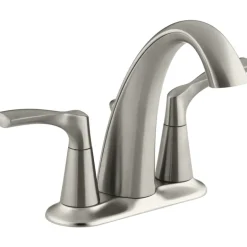 Kohler Brushed Nickel Centerset Bathroom Sink Faucet 4 in.