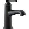 Kohler Georgeson Oil Rubbed Bronze Traditional Single-Handle Bathroom Sink Faucet 4 in.