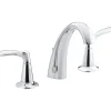 Kohler Mistos Polished Chrome Contemporary Widespread Bathroom Sink Faucet 8in. to 16 in.