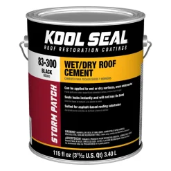 Kool Seal Storm Patch Black Asphalt Wet/Dry Patching Cement 1 gal (Pack of 4)