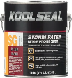 Kool Seal Storm Patch Black Asphalt Wet/Dry Patching Cement 1 gal (Pack of 4)