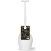 Korky Beehive Max Hideaway Toilet Plunger with Holder 16 in. L X 6 in. D