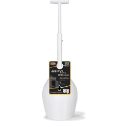 Korky Beehive Max Hideaway Toilet Plunger with Holder 16 in. L X 6 in. D