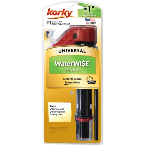 Korky Innovative Twist-lock Waterwise Toilet Fill Valve
