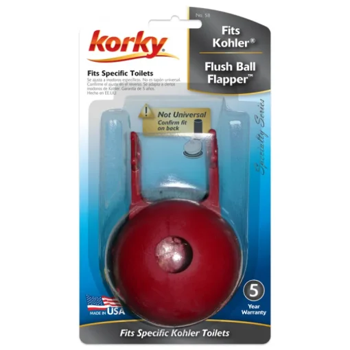 Korky Kohler Toilet Flapper Red