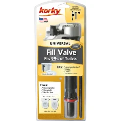 Korky QuietFILL Platinum Universal Toilet Fill Valve Multicolored For Universal