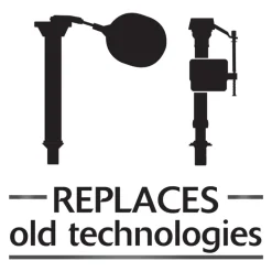 Korky QuietFILL Platinum Universal Toilet Fill Valve Multicolored For Universal