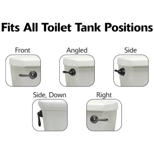Korky StrongARM Faucet Style, Brushed Nickel Flush Handle