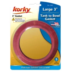 Korky Tank to Bowl Gasket Red Rubber For Universal