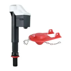Korky Universal Fit Adjustable QuietFILL Toilet Fill Valve and 2 in. Flapper Kit