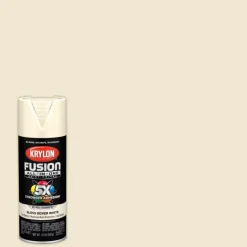 Krylon Fusion All-In-One Gloss Dover White Paint + Primer Spray Paint 12 oz (Pack of 6).