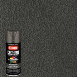 Krylon Fusion All-In-One Hammered Dark Bronze Paint + Primer Spray Paint 12 oz (Pack of 6).