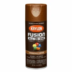 Krylon Fusion All-In-One Hammered Copper Paint + Primer Spray Paint 12 oz (Pack of 6).