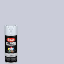 Krylon Fusion All-In-One Matte Glacier Gray Paint + Primer Spray Paint 12 oz (Pack of 6).