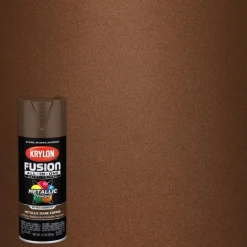 Krylon Fusion All-In-One Metallic Dark Copper Paint + Primer Spray Paint 12 oz (Pack of 6).
