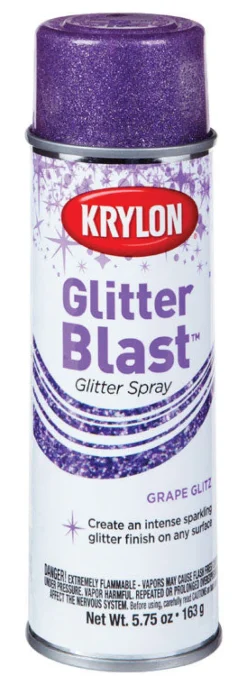 Krylon Glitter Blast Grape Glitz Spray Paint 5.75 (Pack of 6)