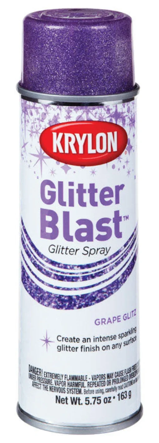 Krylon Glitter Blast Grape Glitz Spray Paint 5.75 (Pack of 6)