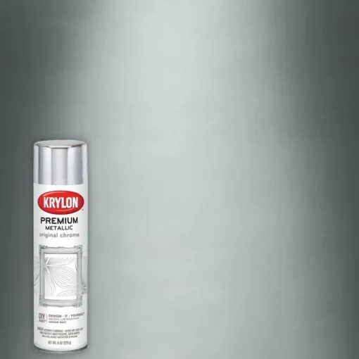 Krylon Indoor/Outdoor Metallic High-Gloss Original Chrome Multi-Surface Spray Paint 227 g.