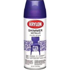 Krylon Metallic Purple Shimmer Spray Paint 11.5 oz (Pack of 6)