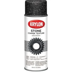 Krylon Obsidian Coarse Stone Finish Spray 12 oz (Pack of 6)