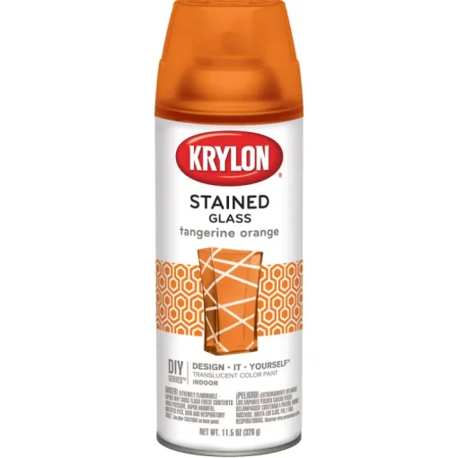 KRYLON Orange Tangerine Glass Aerosol Spray Paint 11.5 oz.