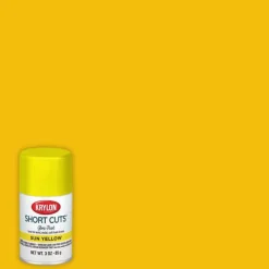 Krylon Short Cuts Gloss Sun Yellow Spray Paint 3 oz. (Pack of 6)