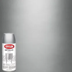 Krylon Silver Metallic Brilliant Sheen UV Resistant Spray Paint 11 oz. 25 sq. ft. Coverage