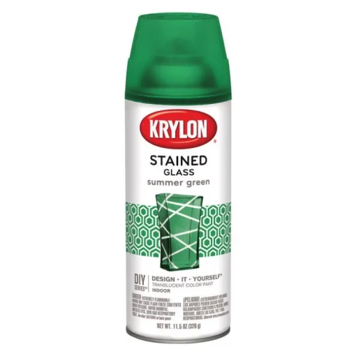 Krylon Stained Glass Summer Green Spray Paint 11.5 oz.