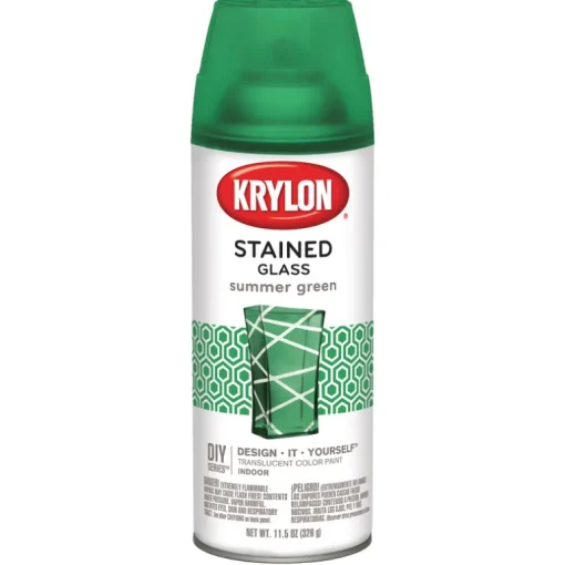 Krylon Stained Glass Summer Green Spray Paint 11.5 oz.