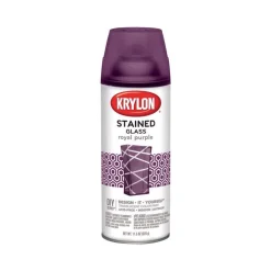 Krylon Stained Glass Translucent Royal Purple Indoor Spray Paint 11.5 oz., 31 sq. ft. Coverage