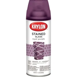 Krylon Stained Glass Translucent Royal Purple Indoor Spray Paint 11.5 oz., 31 sq. ft. Coverage