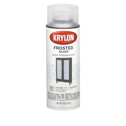 Krylon White Frosted Glass Lacquer Thinner Aerosol Can Spray Paint 6 oz. (Pack of 6)