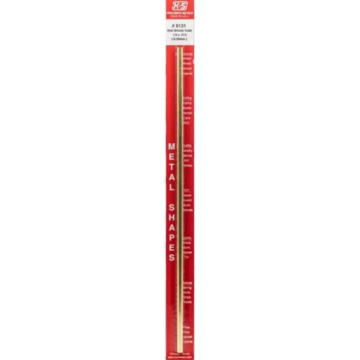 K&S 1/4 in. D X 12 in. L Round Brass Tube 1 pk