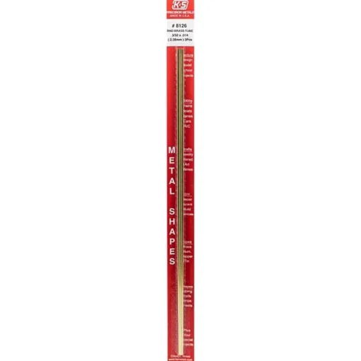 K&S 3/32 in. D X 12 in. L Round Brass Tube 3 pk