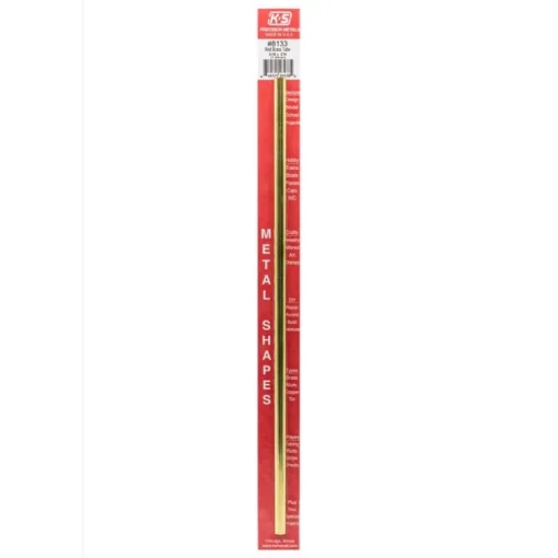 K&S 5/16 in. D X 12 in. L Round Brass Tube 1 pk