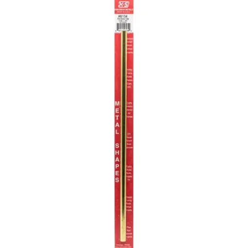 K&S 11/32 in. D X 12 in. L Round Brass Tube 1 pk