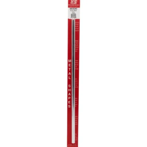 K&S 12 in. L X 5/16 in. D Aluminum Rod 1 pk