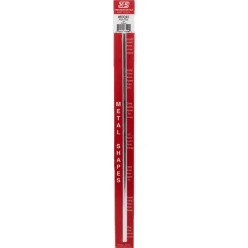 K&S 12 in. L X 1/4 in. D Aluminum Rod 1 pk