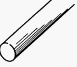 K&S 36 in. L x 0.3 in. Dia. Aluminum Rod 1 pk (Pack of 4)