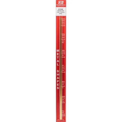 K&S 3/16 in. W X 12 in. L Rectangular Brass Tube 1 pk