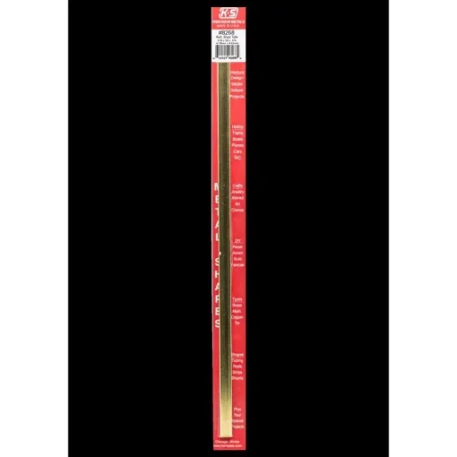 K&S 3/8 in. W X 12 in. L Rectangular Brass Tube 1 pk