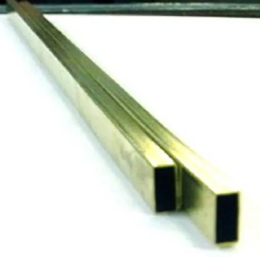 K&S 3/8 in. W X 12 in. L Rectangular Brass Tube 1 pk