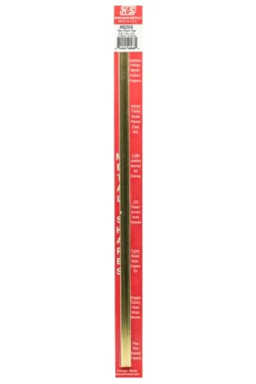 K&S 3/8 in. W X 12 in. L Rectangular Brass Tube 1 pk