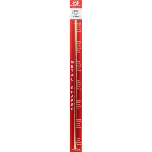 K&S 5/16 in. W X 12 in. L Rectangular Brass Tube 1 pk